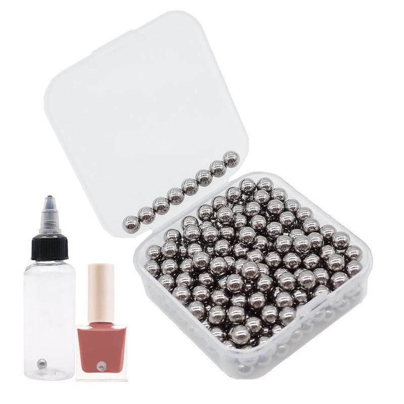 FOIBURELY 250 pcs Paint Mixing Balls Stainless Steel Mixing Agitator Balls for Mixing Model Paints, 5.5mm - Image 1